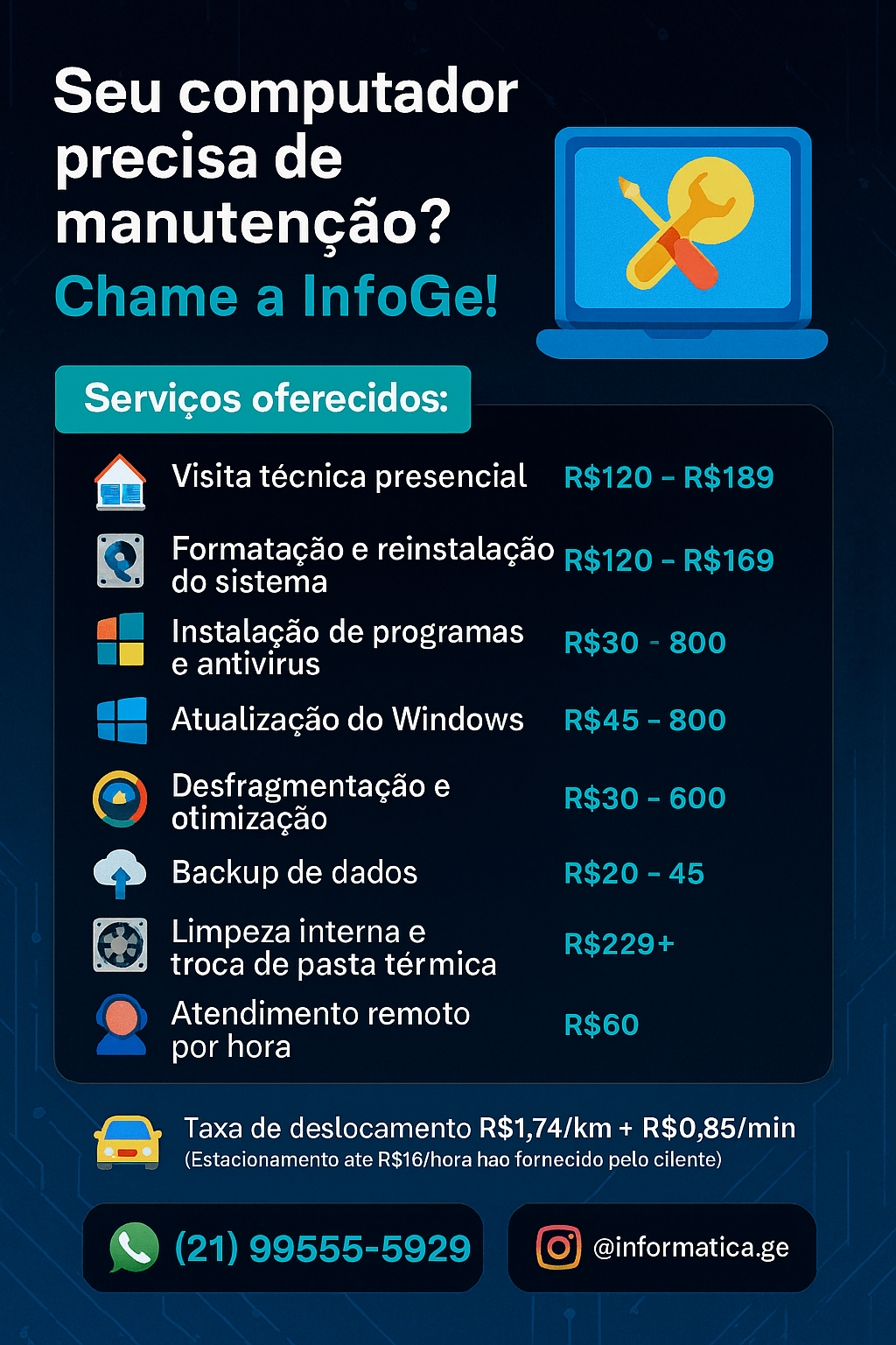 Reparos em computadores