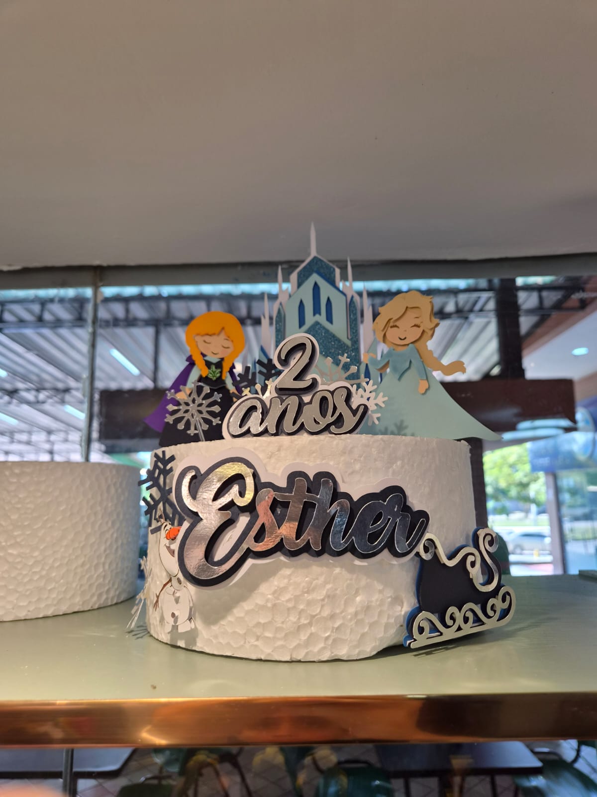 Topo de Bolo Aniversário Esther 2 anos